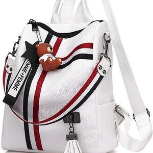 PU Leather Backpack for Women Travel Daypack Casual Shoulder Purse
